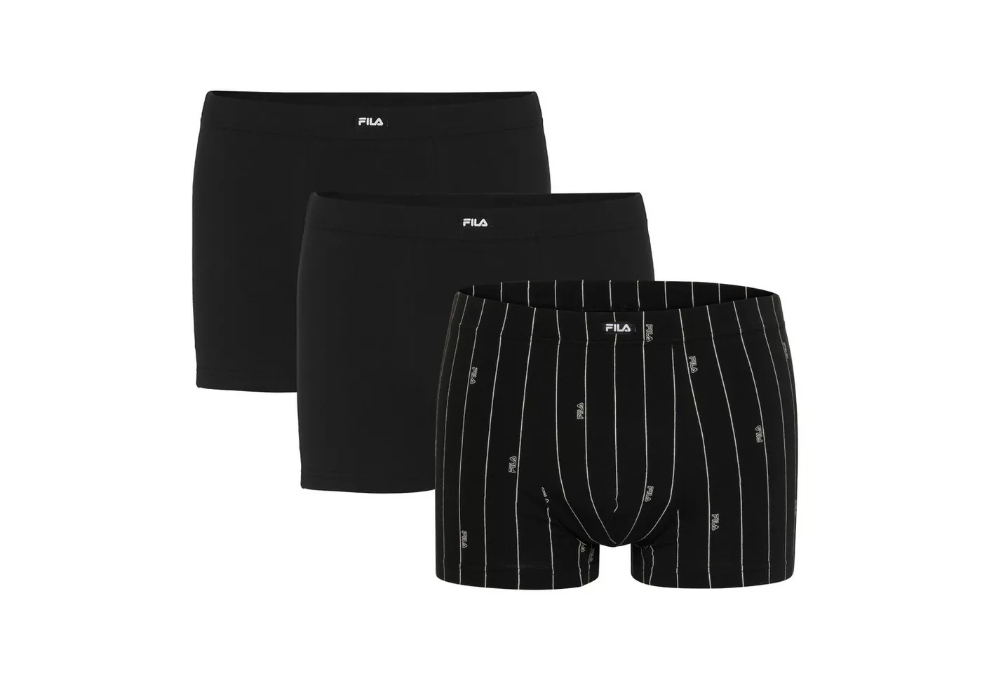 Fila Boxer (3er Pack) ohne Eingriff, elastisch, bequem, Baumwollmix