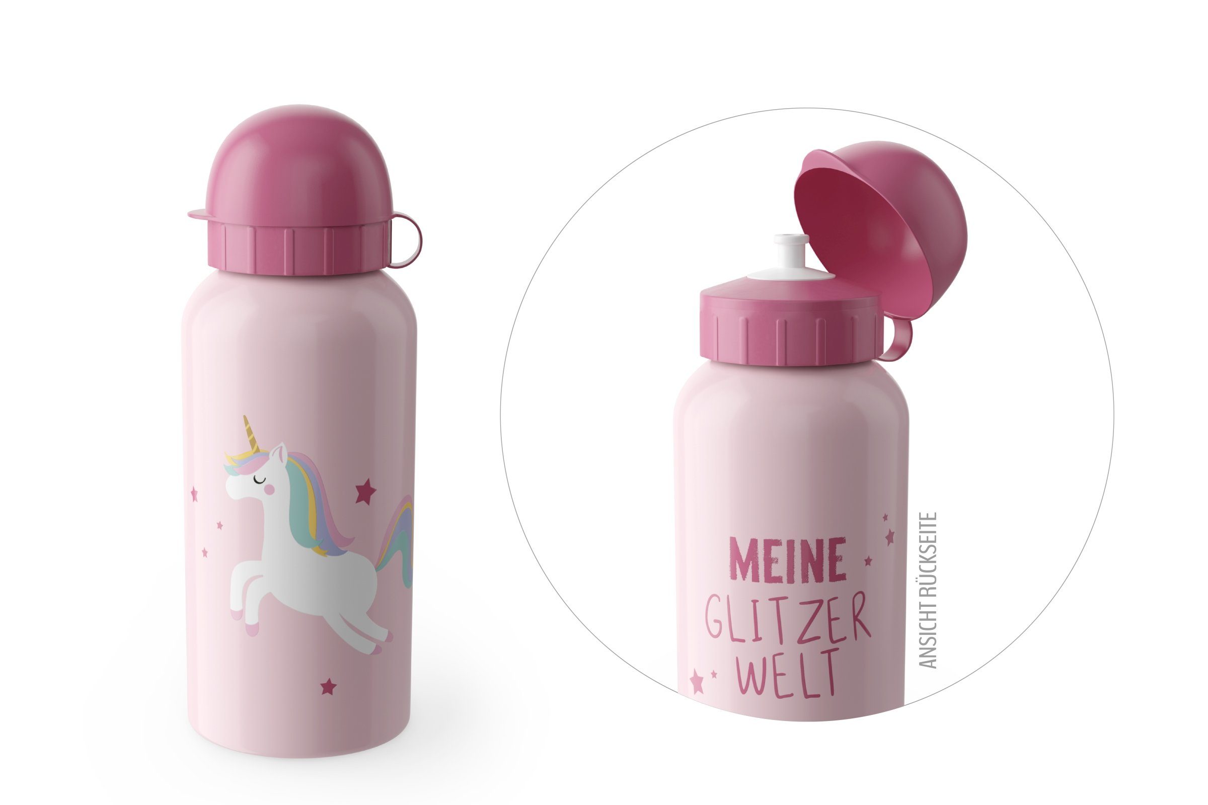 Trinkflasche Kindertrinkflasche Trinkflasche Wasserflasche la vida 400ml Kleine