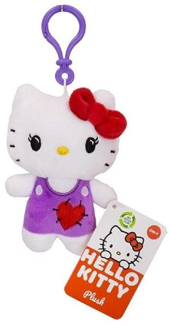 SANRIO Plüschanhänger Hello Kitty Bagclip Kuscheltier Plüsch lila Schlüssel günstig online kaufen