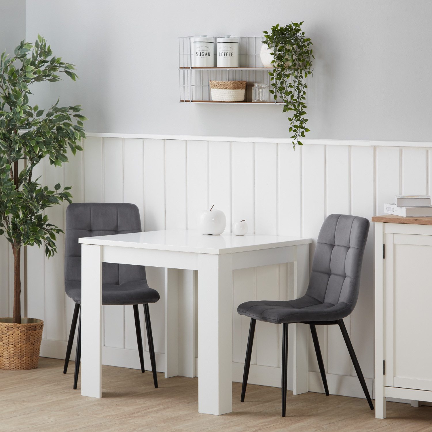 Homestyle4u Esstisch Esszimmertisch Holztisch Küchentisch 80x80 günstig online kaufen