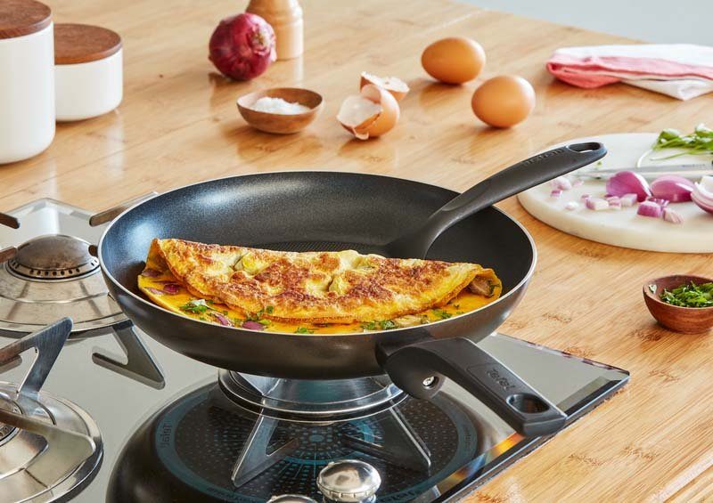 Tefal Bratpfanne Easy Cook & Clean mit Antihaftbeschichtung, nicht induktionsgeeignet, Aluminium (1-tlg), Thermo-Signal bei idealer Brattemperatur, Made in Fran – Bild 5 von 5