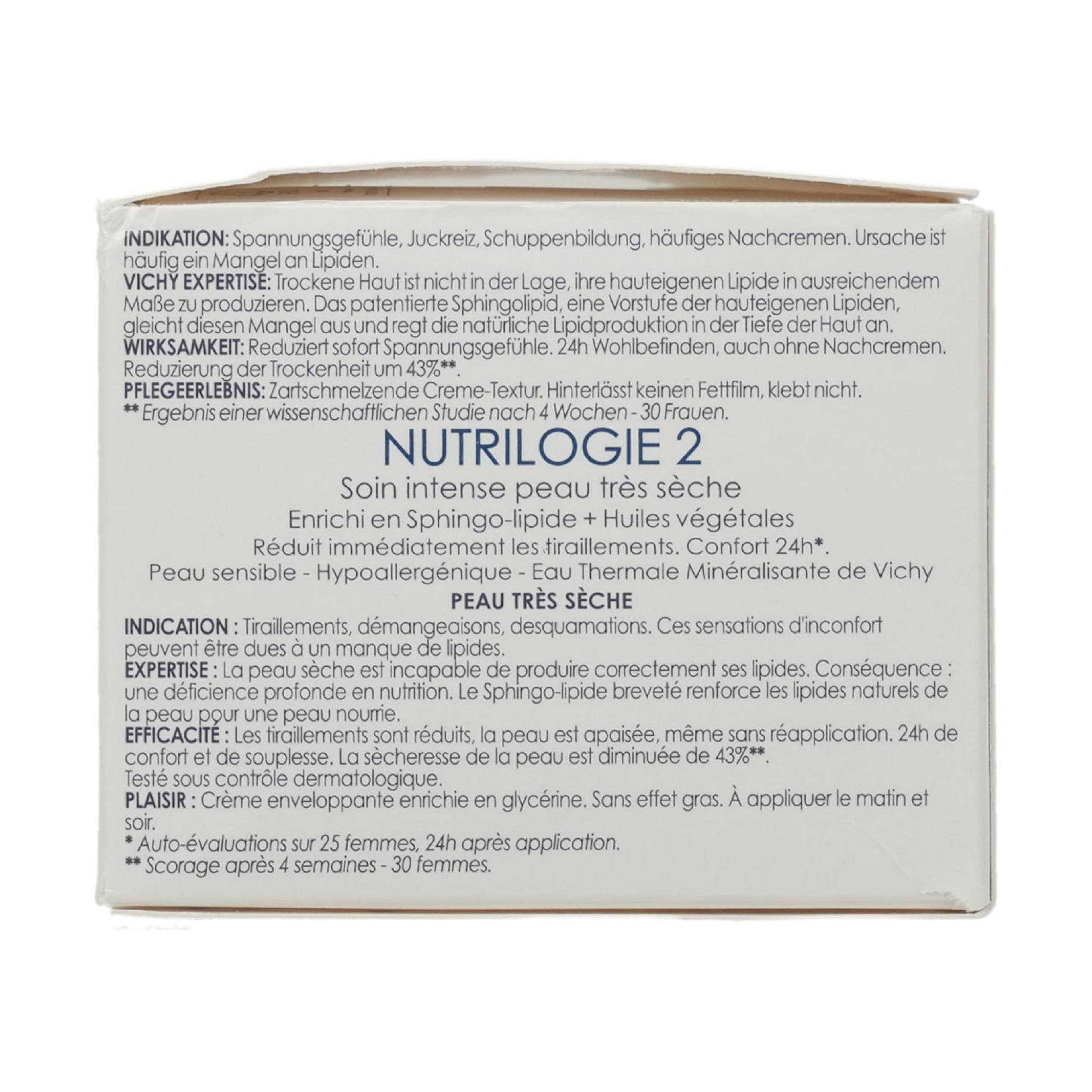 Vichy Hautcreme NUTRILOGIE 2 Creme 50ml – Bild 3 von 3