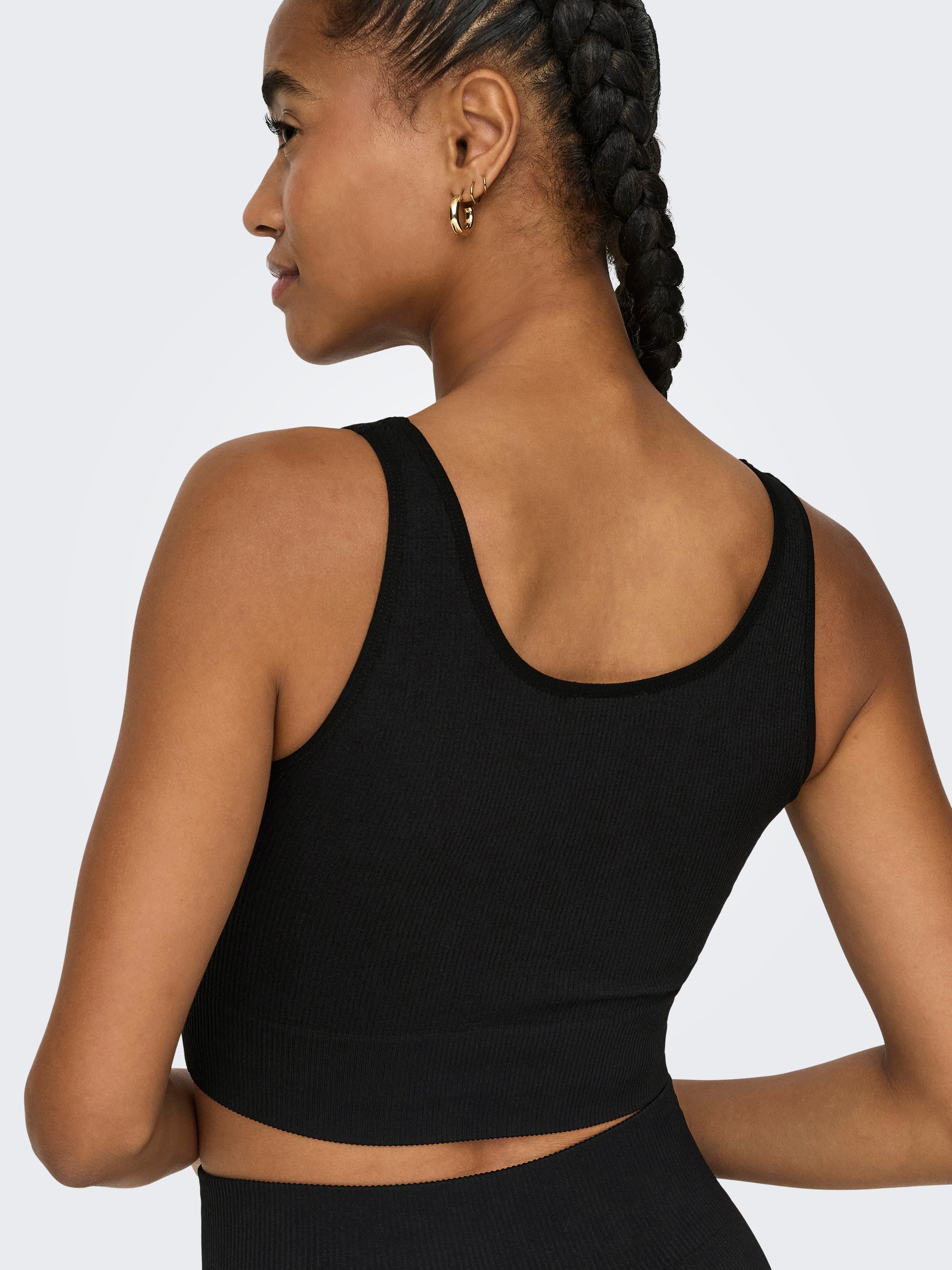 ONLY Play Trainingstop ONPJAIA LIFE Cropped Fit, in feiner Rippstruktur