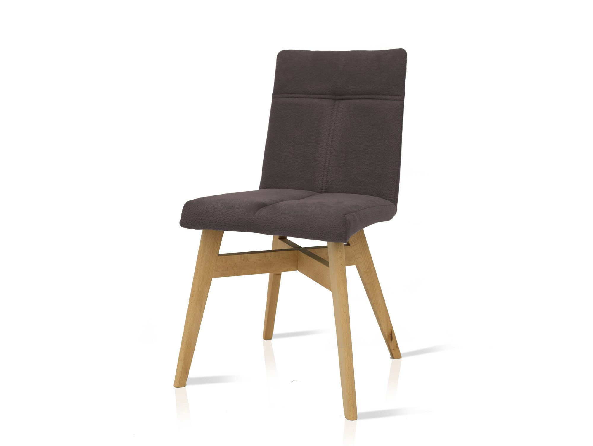 Moebel-Eins Polsterstuhl, AMARO Esszimmerstuhl, Gestell Massivholz, Stoffbezug