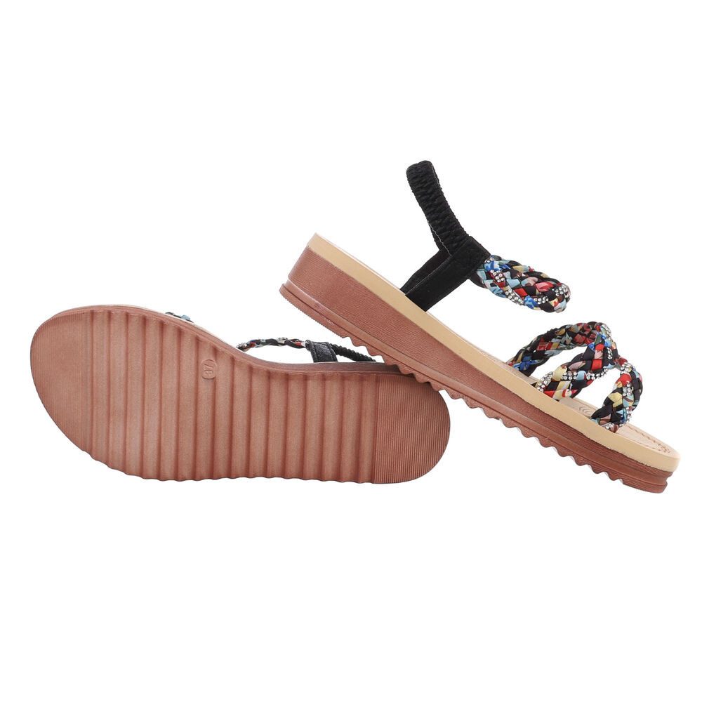Ital-Design Damen Freizeit Riemchensandalette (85960461) Keilabsatz/Wedge günstig online kaufen