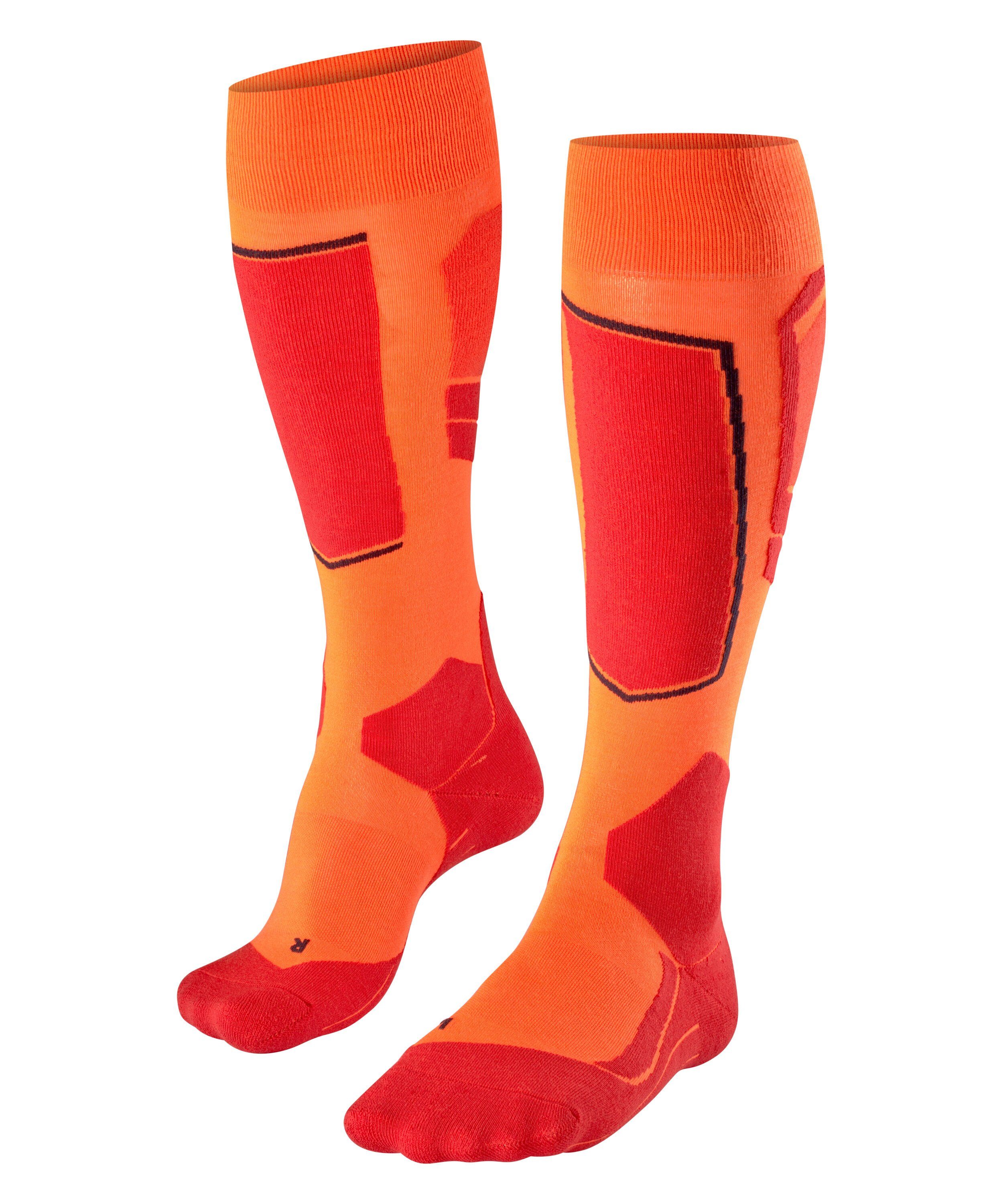 FALKE Skisocken SK4 Advanced (1-Paar) mit leichter Polsterung für gute Kontrolle flash orange (8034)