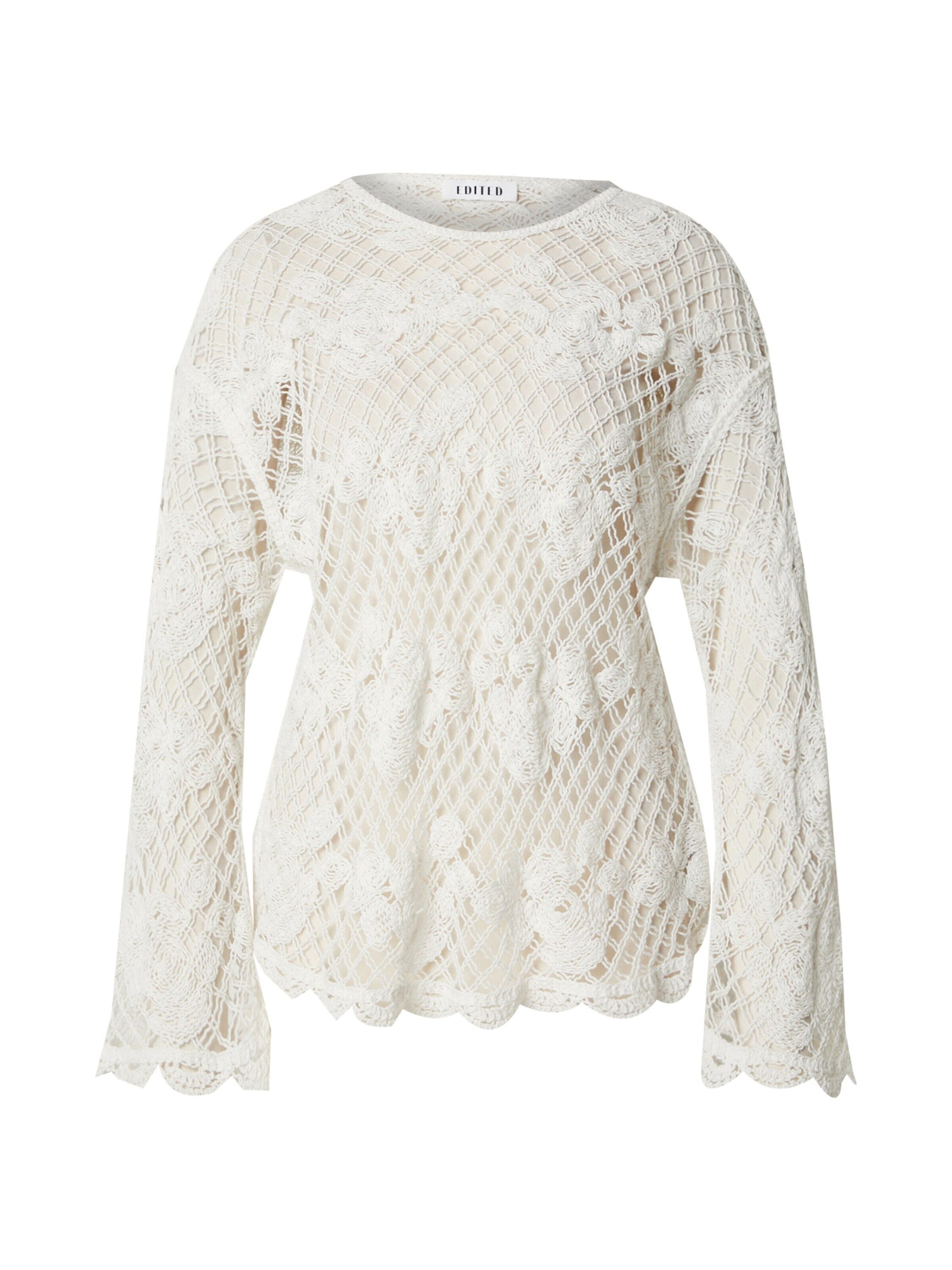 EDITED Rundhalspullover Luzia (1-tlg) Spitze