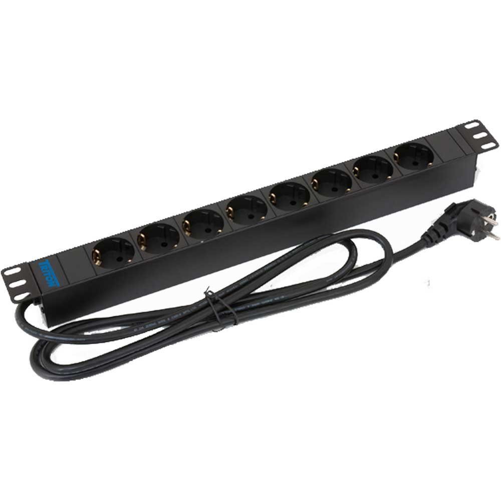 Triton Serverschrank, Triton 48,3cm (19) zbh. Steckdosenleiste 8xDosen(CEE7)->Stecker(CEE7)
