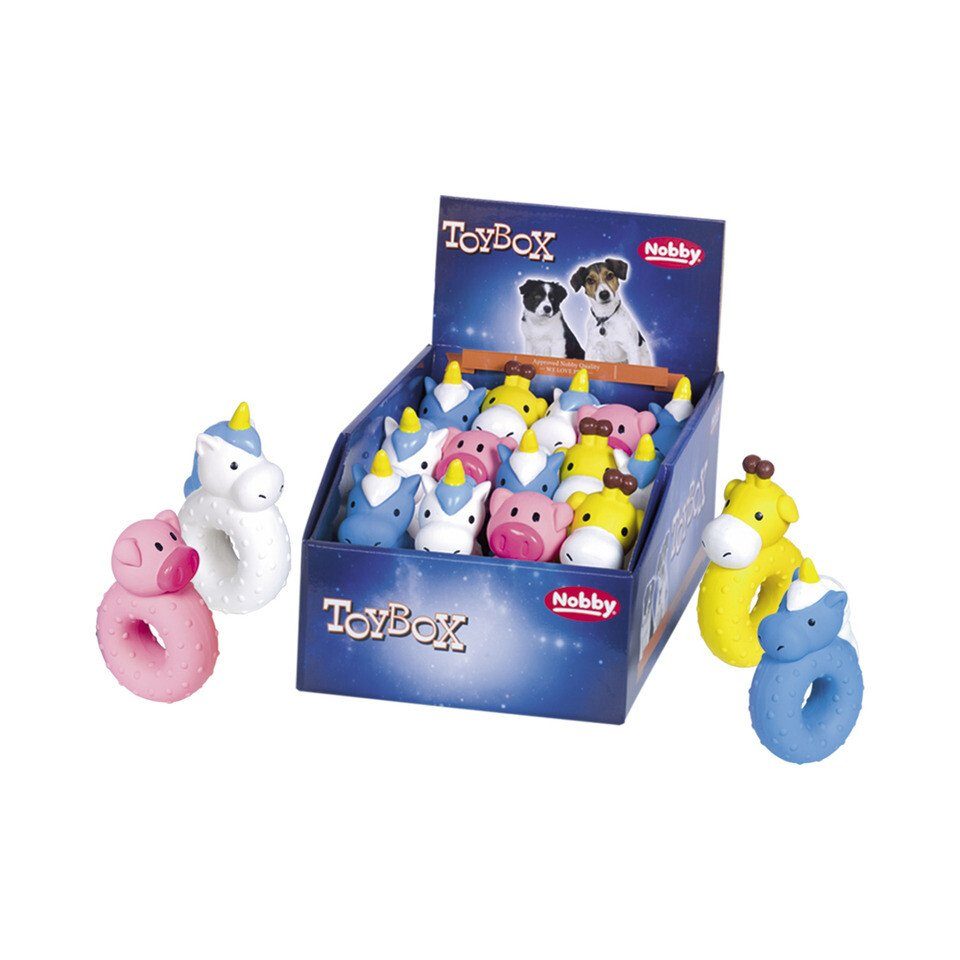 Tierquietschie Hundespielzeug Latex Kauring Animal