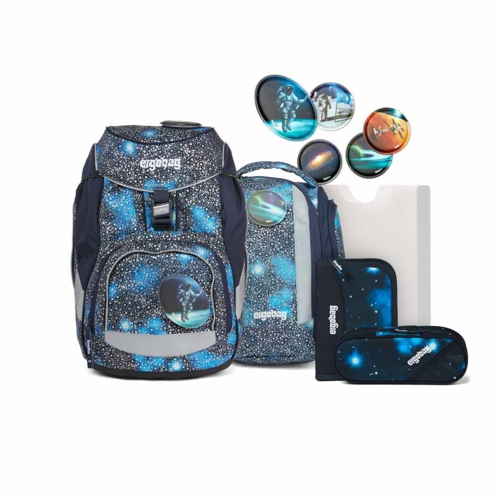 ergobag Schulrucksack Pack (6tlg., Schulrucksack, Sportrucksack, Federmäppchen, Schlamperrolle, Heftebox)