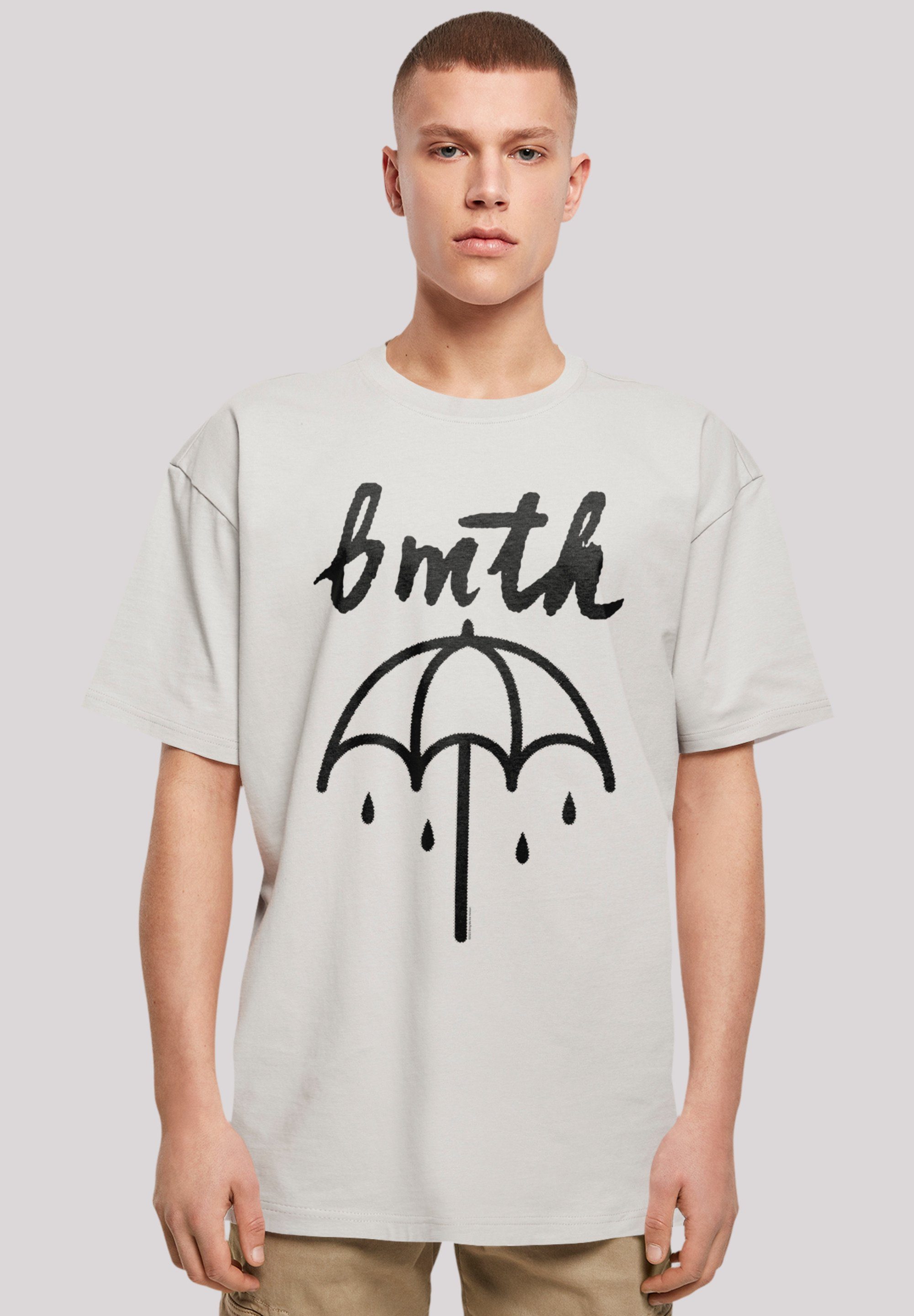 F4NT4STIC T-Shirt BMTH Metal Band Umbrella Premium Qualität, Rock-Musik, Band lightasphalt