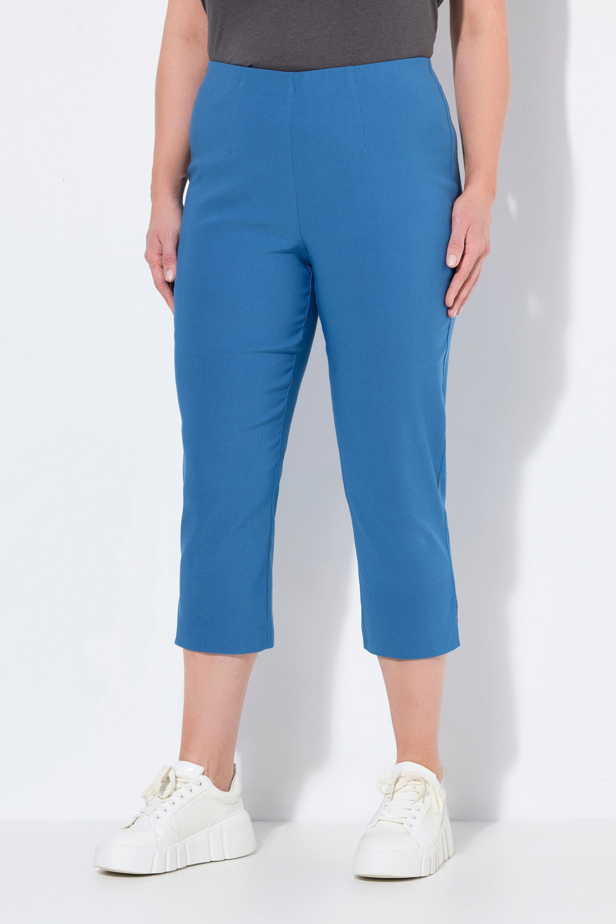 Ulla Popken Funktionshose Bengalinhose wadenlang Elastikbund günstig online kaufen