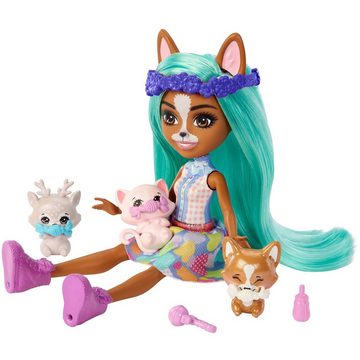 Mattel® Merchandise-Figur Enchantimals Baby Tierfreunde Crizia Corgi & Show