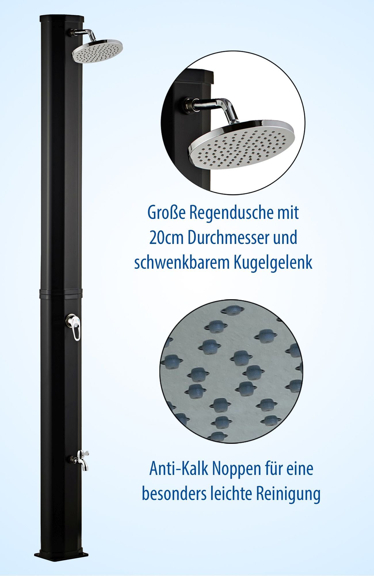 dirkstraumbad Solardusche »Solardusche Garten 35 Liter Gartendusche