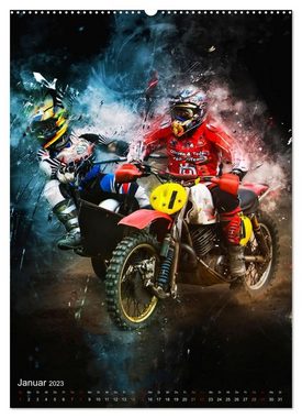 CALVENDO Wandkalender Motocross Seitenwagen - einfach cool (Premium, hochwertiger DIN A2 Wandkalender 2023, Kunstdruck in Hochglanz)