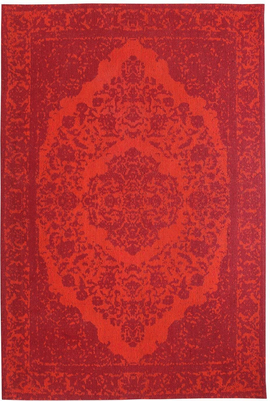 Läufer Vintage Teppich handgetuftet rot, morgenland, rechteckig, Höhe: 8 mm, Vintage Design
