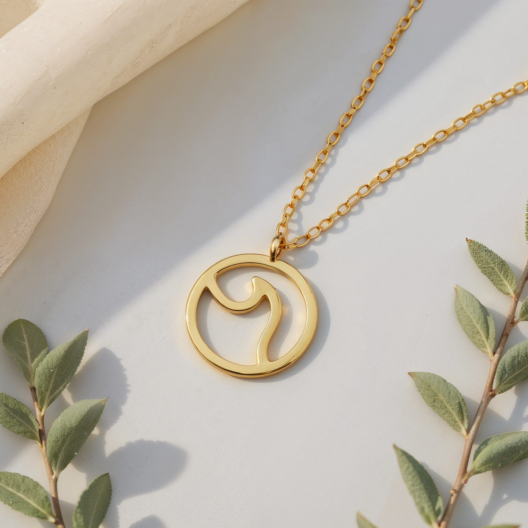 Sofia Milani Kette mit Anhänger Welle, 925 Silber Damen Schmuck - N0465