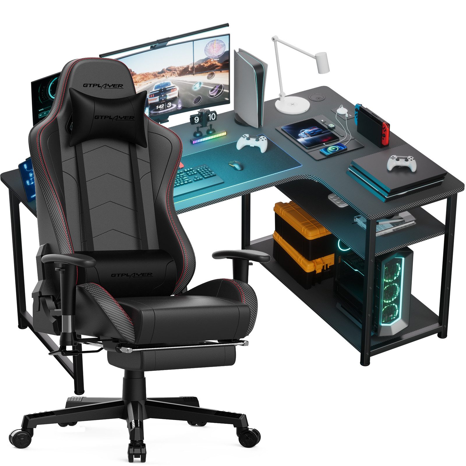 GTPLAYER Gamingtisch Gaming Tisch + Gaming günstig online kaufen