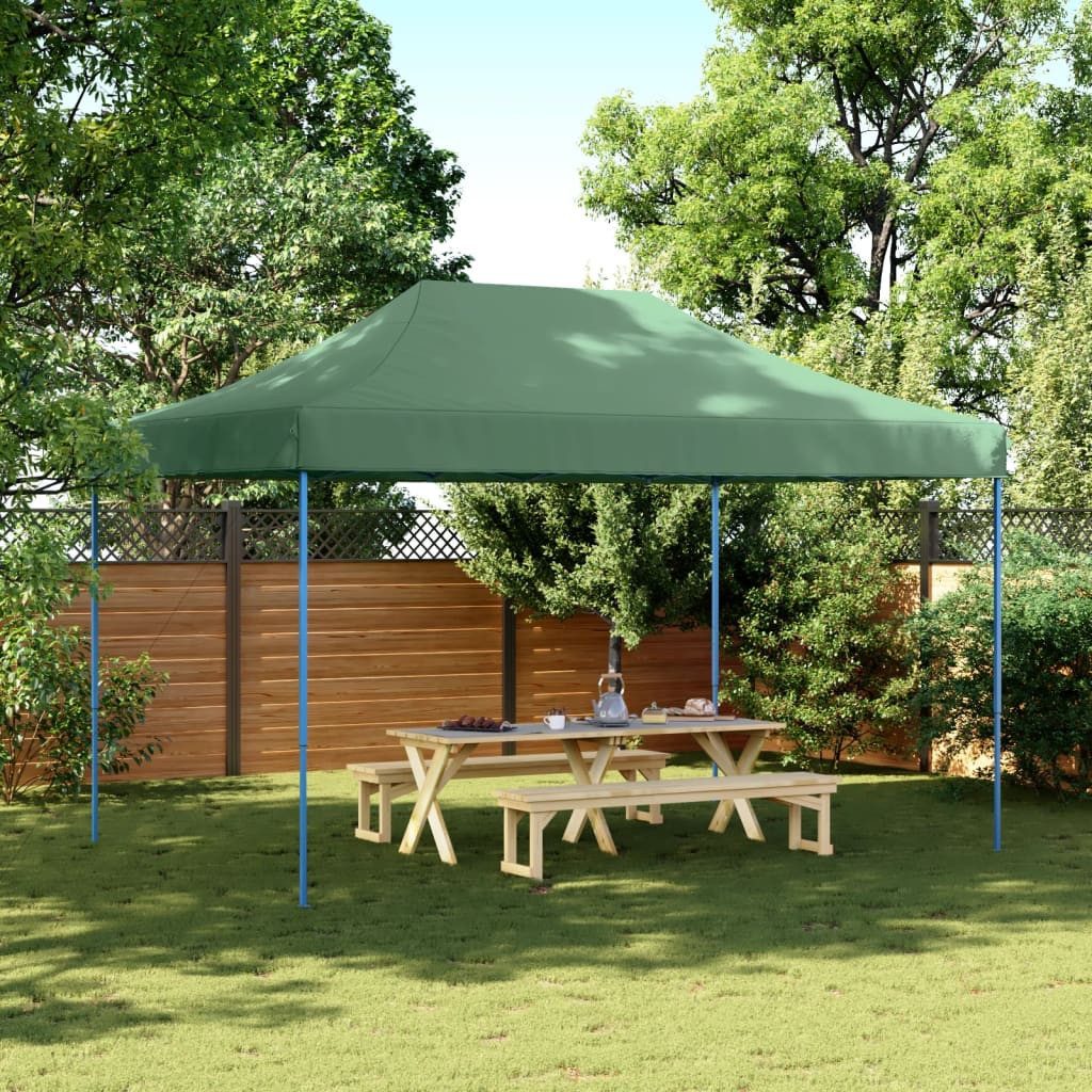 Thumbnail - vidaXL Pavillon Partyzelt Faltbar Pop-Up Grün 440x292x315 cm Pavillon