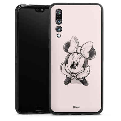 DeinDesign Handyhülle Minnie Mouse Offizielles Lizenzprodukt Disney Minnie Posing Sitting, Huawei P20 Pro Silikon Hülle Bumper Case Handy Schutzhülle