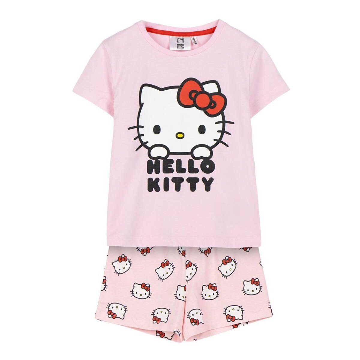 Hello Kitty Pyjama Hello Kitty Schlafanzug Kinder Pyjama T-Shirt & Short