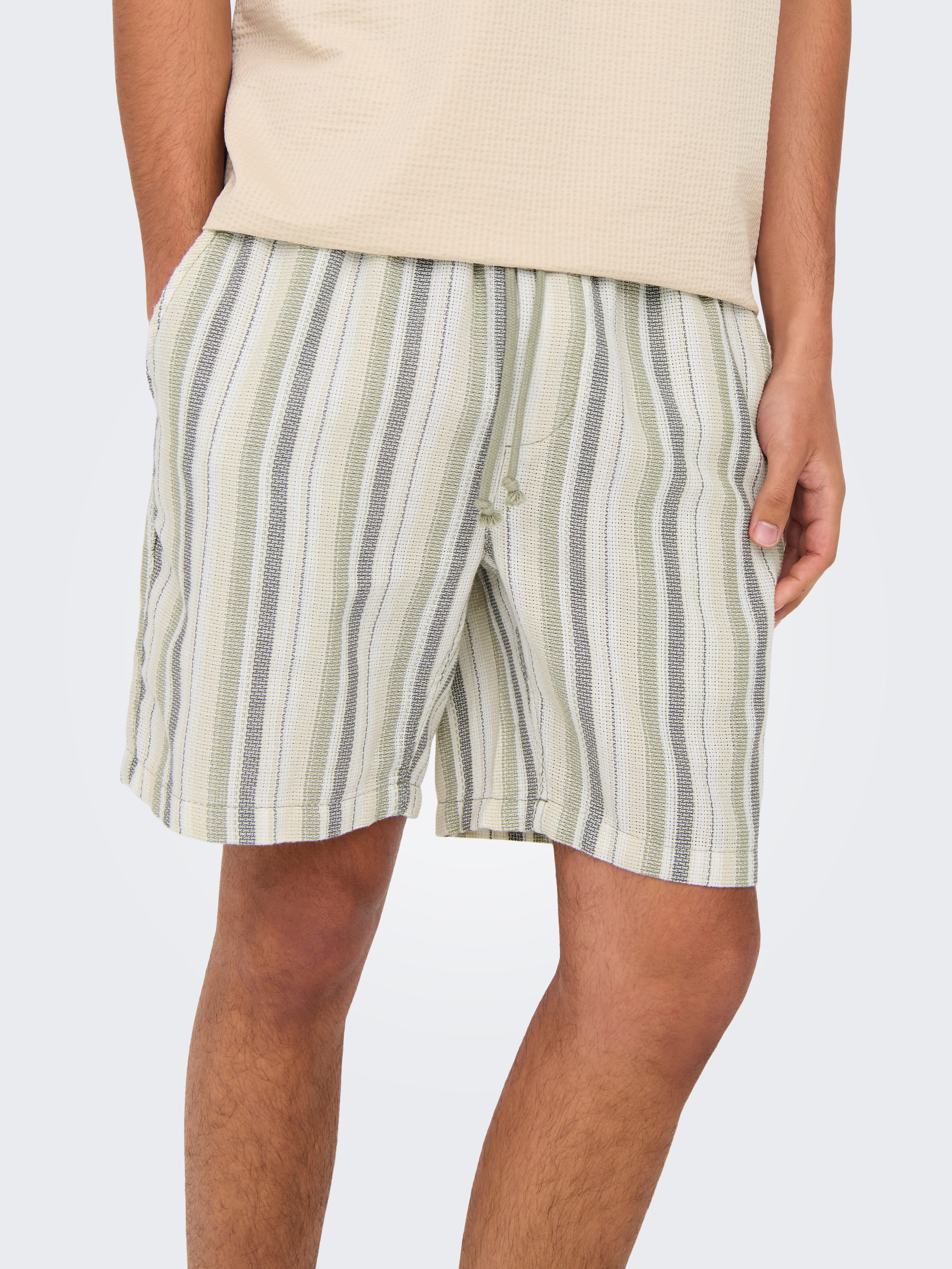 ONLY & SONS Shorts ONSTREV LIFE REG STRU STRIPE SHORTS NOOS