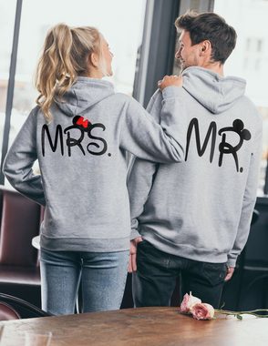 Couples Shop Kapuzenpullover Mr & Mrs Mister Misses Hoodie Pullover mit modischem Print