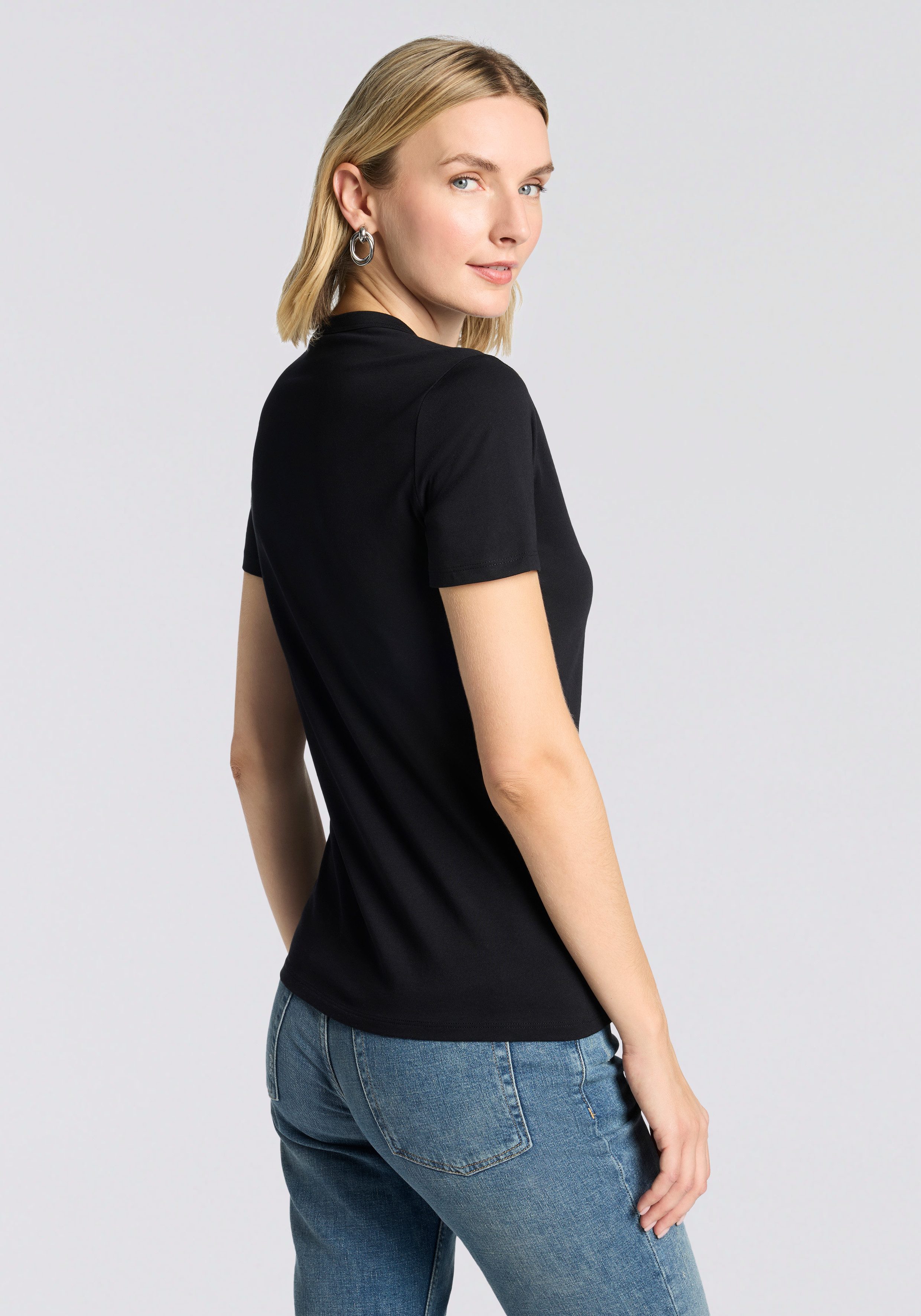 BOSS ORANGE T-Shirt Elogo Print19 Premium Damenmode mit Rundhals günstig online kaufen