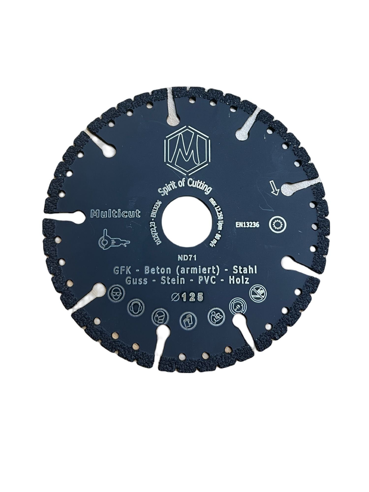 M-Diamant Trennscheiben Diamant-Trennscheibe Multicut 2,4 x 5,0 / 125 mm 22,23 mm, (5-tlg)