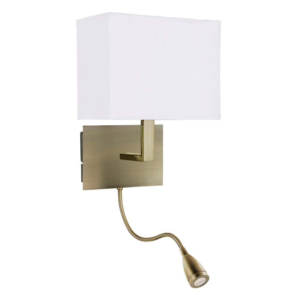 Zimmer LED Messing Wand etc-shop LED Beweglich Wandleuchte, Schlaf Lampe Dimmbar Antik Leuchte