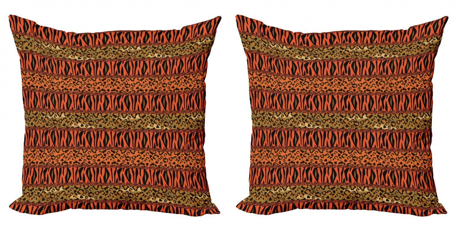 Kissenbezüge Modern Accent Doppelseitiger Digitaldruck, Abakuhaus (2 Stück), afrikanisch Leopard Cheetah Haut