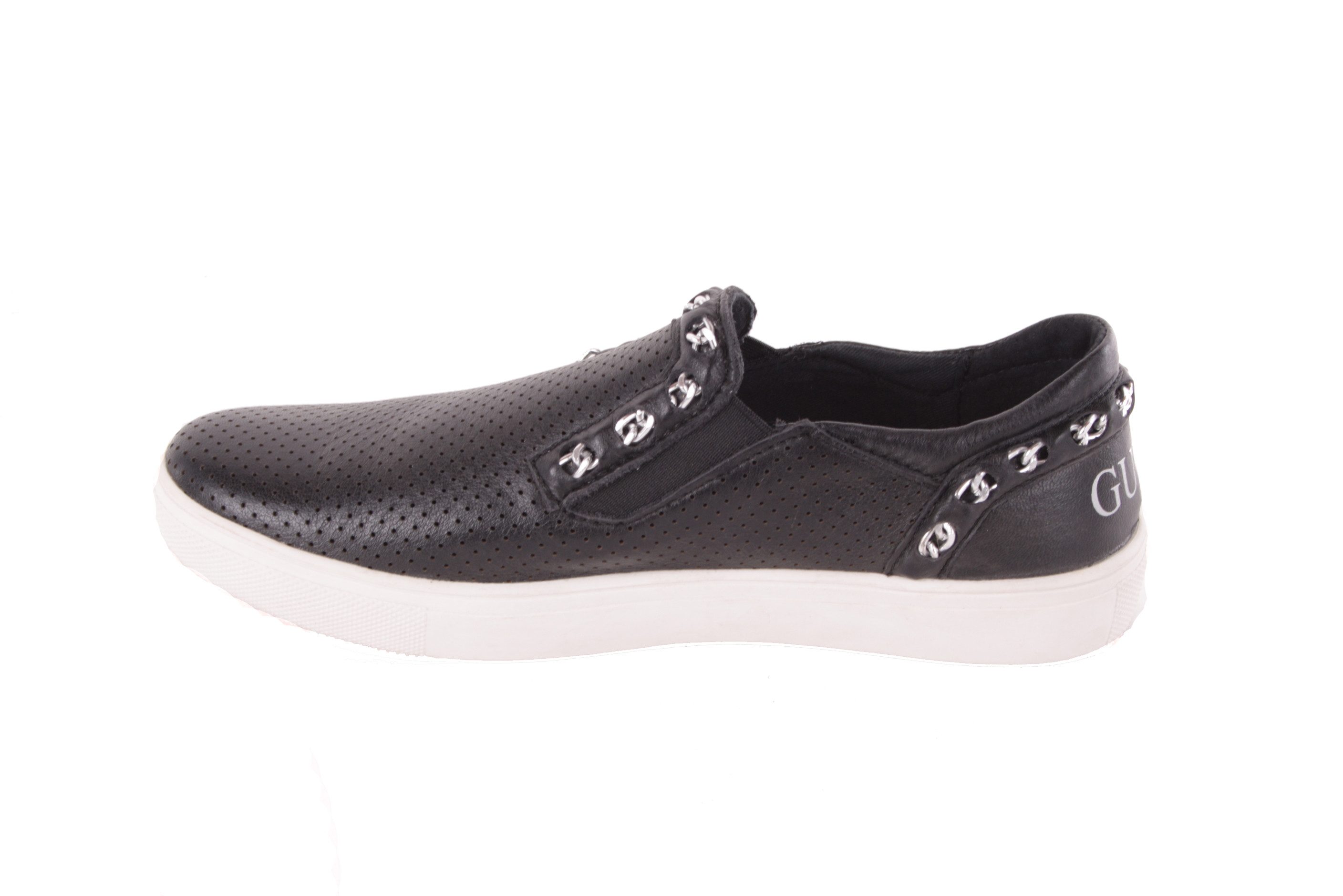 Guess Guess Damen Schlüpfschuhe Slipper Leder Schwarz #771(EUR 37) Schnürschuh