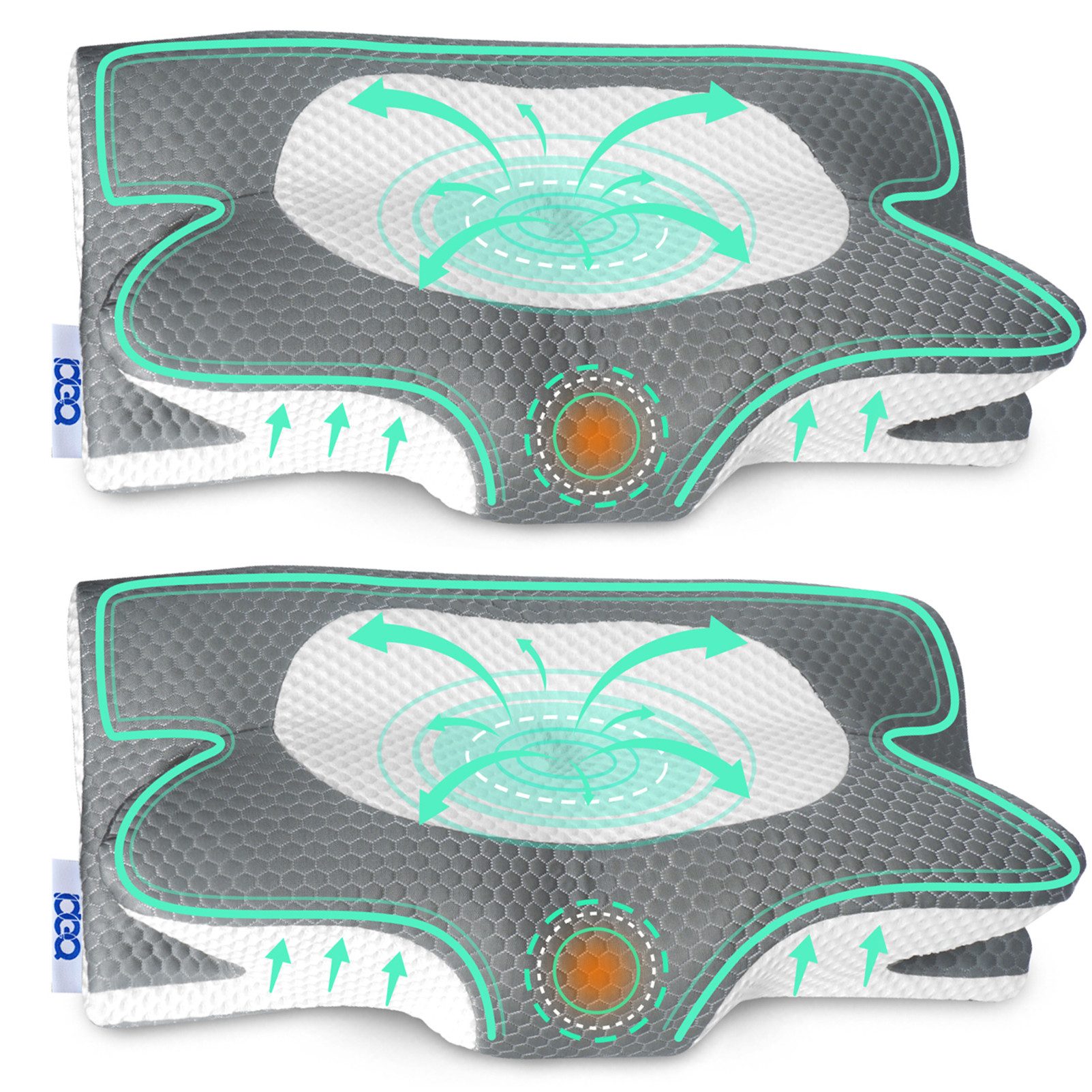 Esun Nackenstützkissen Nackenstützkissen, Kopfkissen Memory Foam, Kissen Se günstig online kaufen