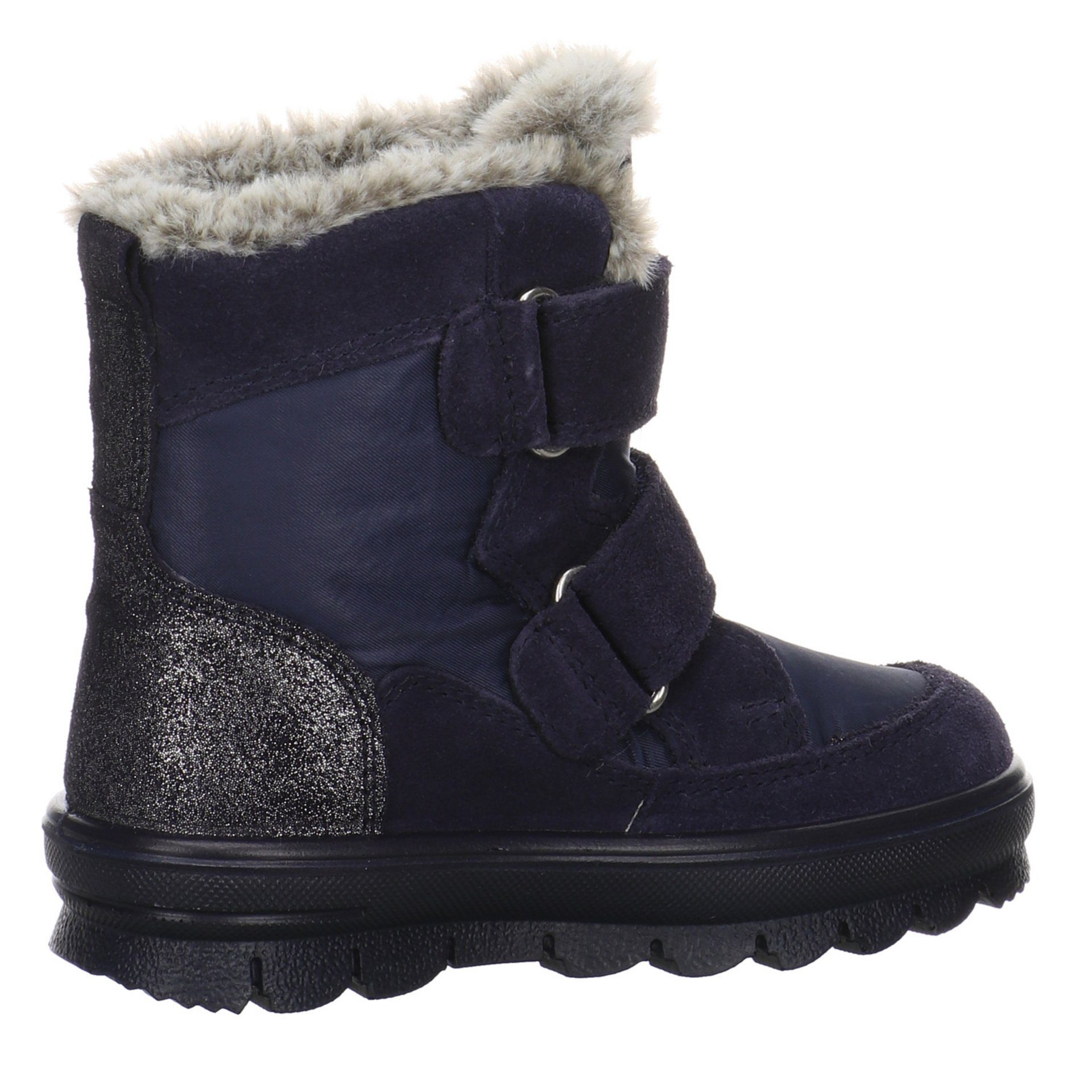 Leder-/Textilkombination Boots Leder-/Textilkombination Superfit Flavia blau uni Winterboots