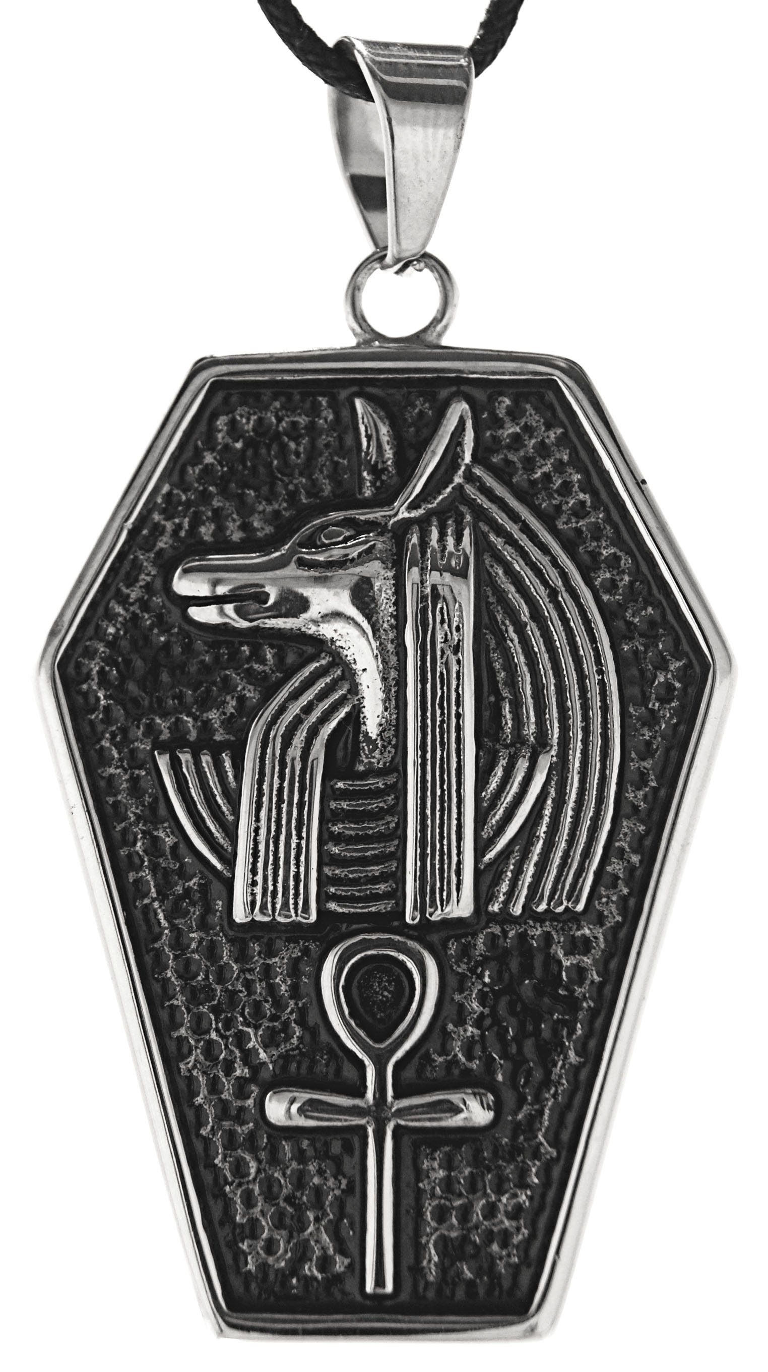 Anubis Henkelkreuz Ankh Kettenanhänger Leather Anhänger Ägypten Kreuz of Anch Kiss Koptisches