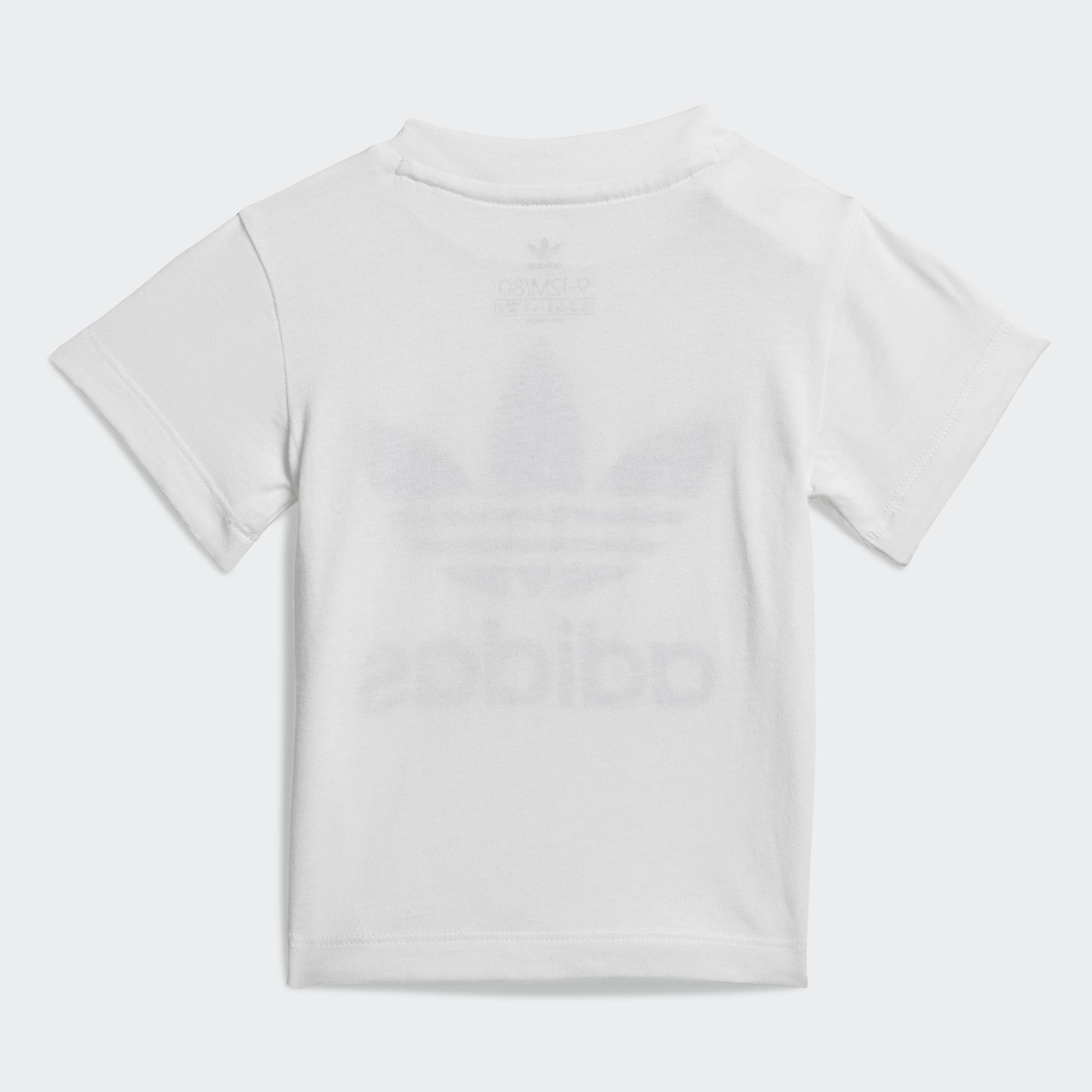 adidas Originals T-Shirt TREFOIL & / SET (Set) Shorts Black White SHORTS UND