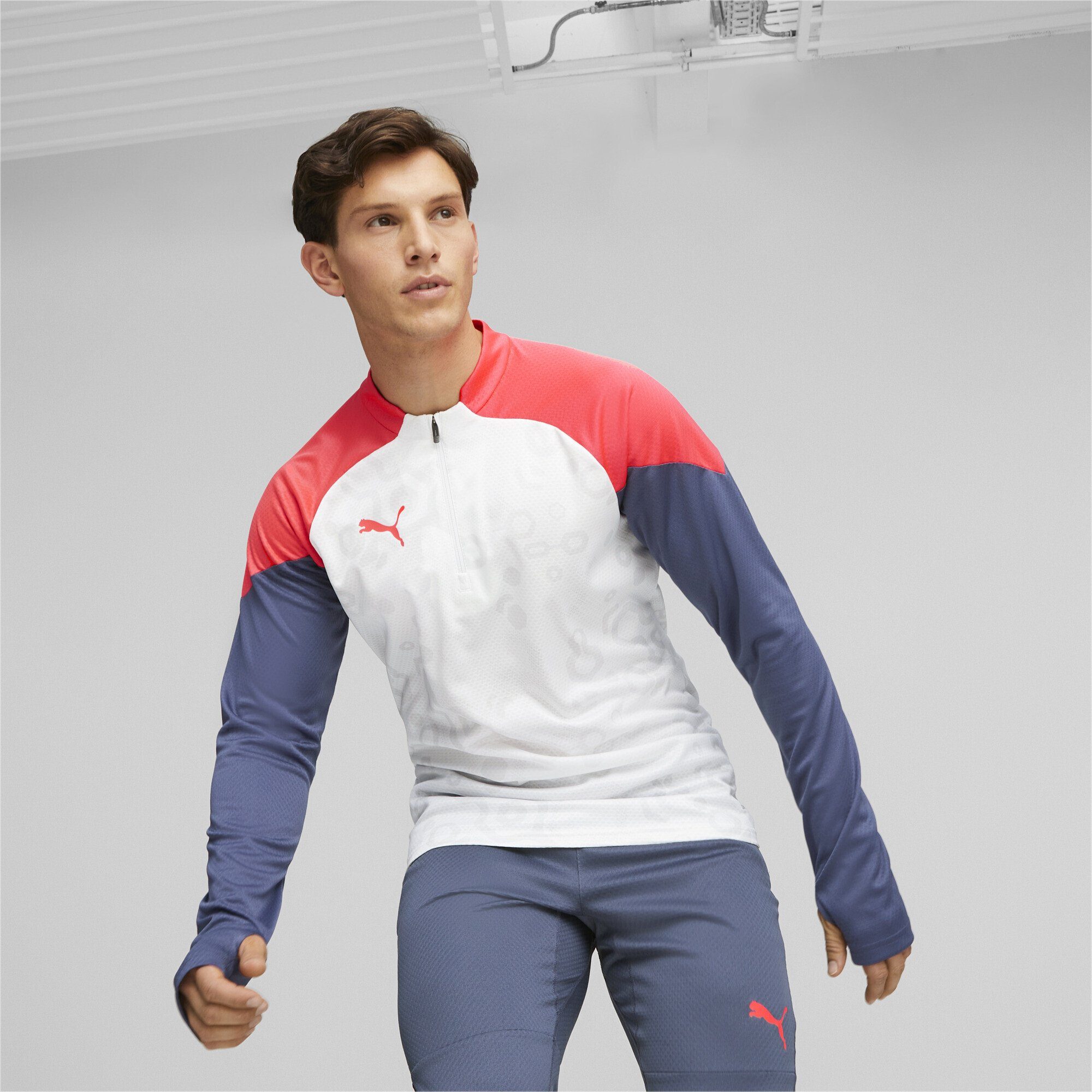 PUMA Sweatshirt individualCUP Fußball-Oberteil mit Viertelreißverschluss  Herren | Funktionsshirts