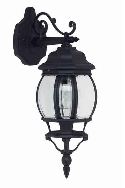 Brilliant LED Außen-Wandleuchte Istria, Lampe Istria Außenwandleuchte hängend schwarz 1x A60, E27, 60W, geei