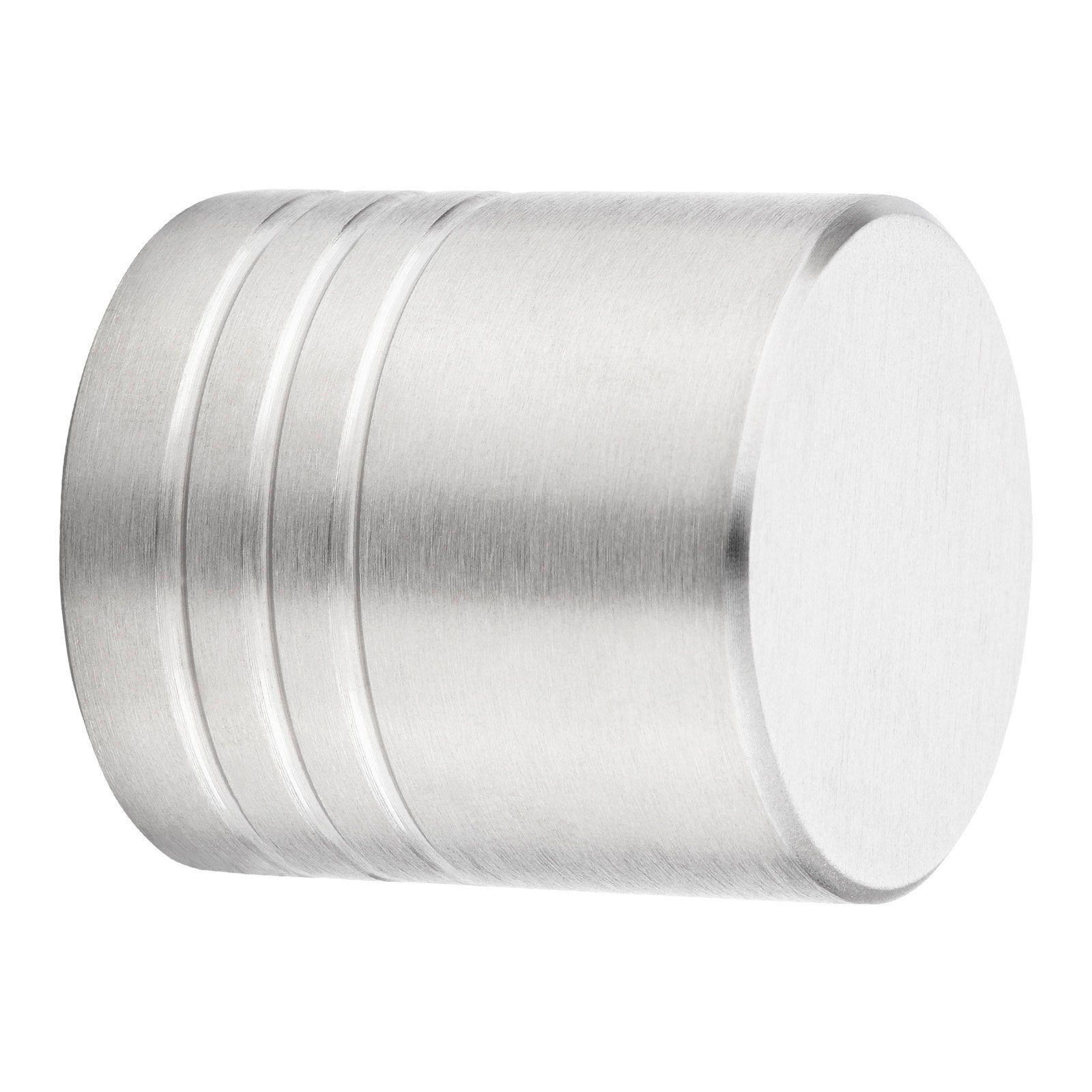 SO-TECH® Möbelknopf BRISTOL Ø 15 - 30 mm Edelstahl gebürstet, modern Knopf Knauf incl. Schraube