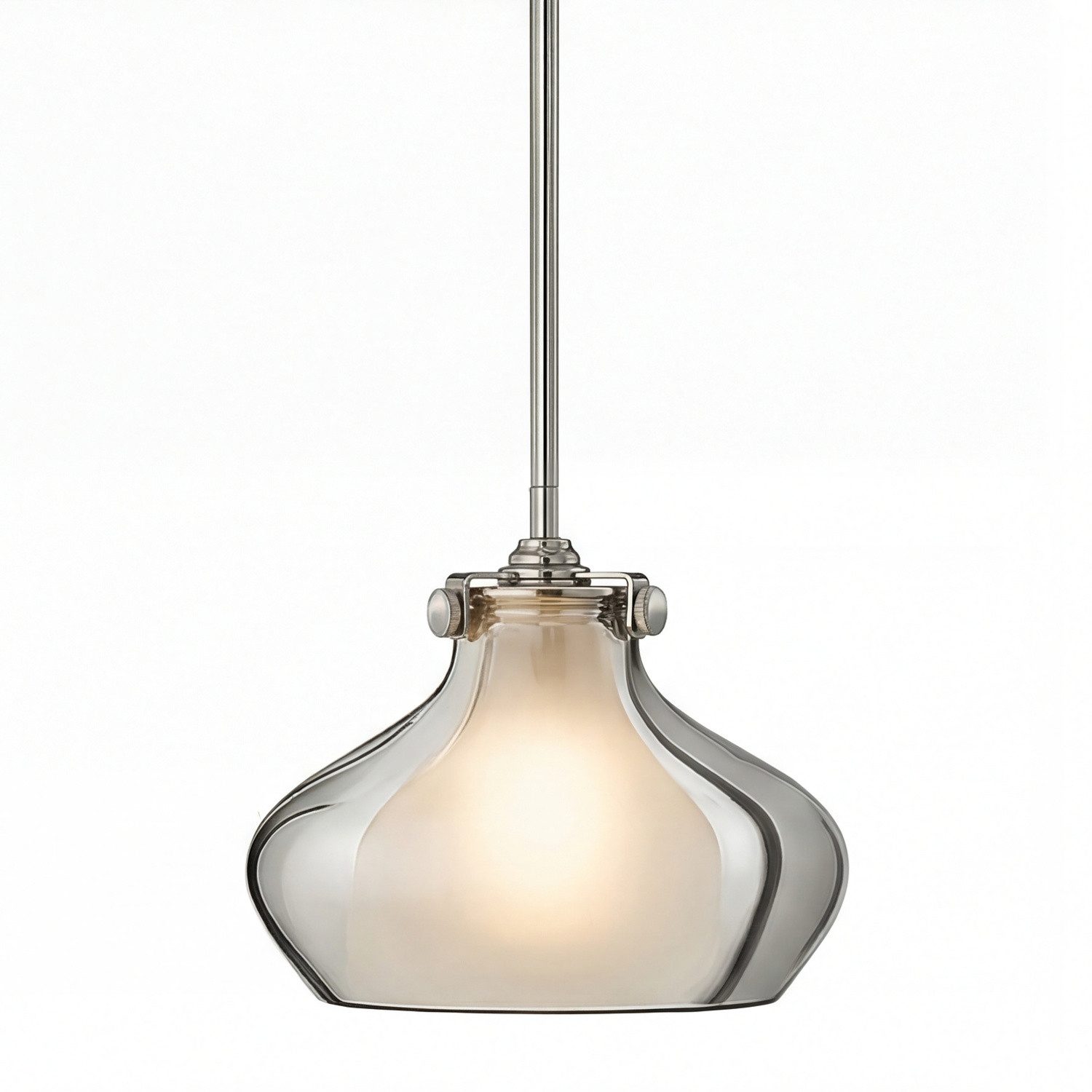 Licht-Erlebnisse Deckenleuchte SERENO, ohne Leuchtmittel, Deckenlampe Esstisch Küche E27 Chrom Metall Industrial Design