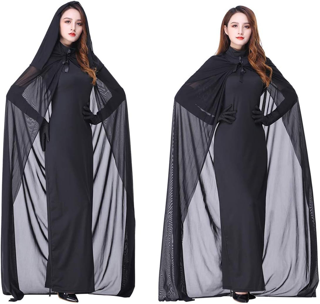 UE Stock Kostüm Damen Gothic Halloween Langkleid Kostüm Böse Königin Gr. M, günstig online kaufen