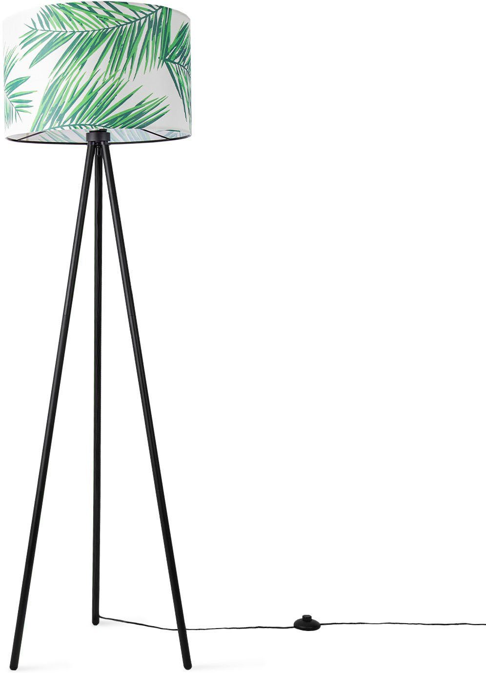 Paco Home Stehlampe Trina Ostende, ohne Leuchtmittel, Lampenschirm Wohnzimmer Stativ Lampe Büro Kinderzimmer Jungle Palme