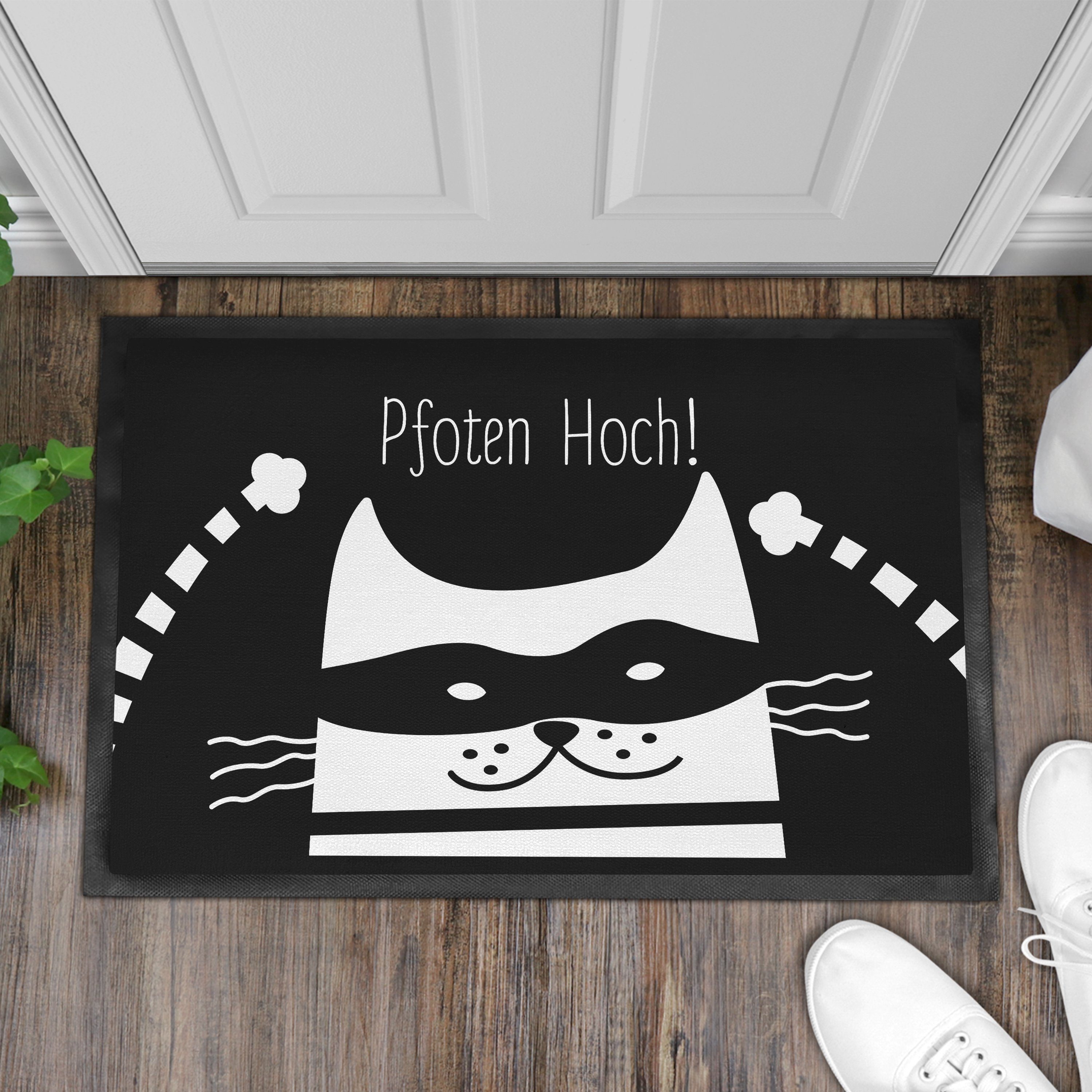 60x40 Fußmatte Katzen Lustige Geschenk cm, Fußmatte Pfoten Katzenbesitzer Trendation Hoch