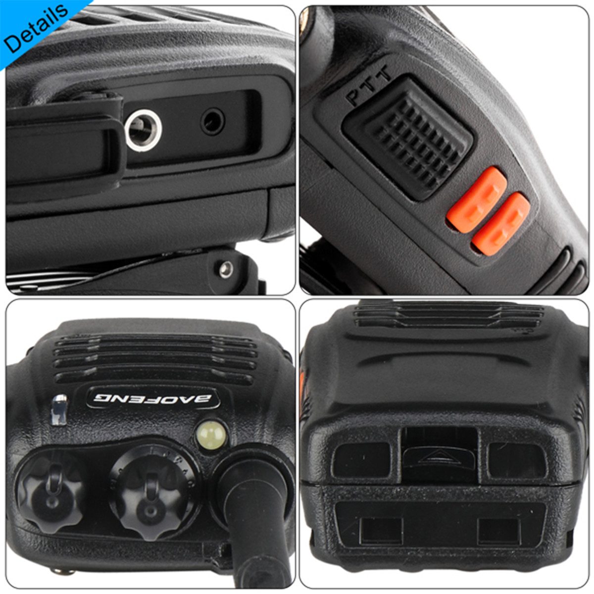 autolock Walkie Talkie 2 Stück Walkie-Talkie BF-88E 1500mAh Ultra-long Standby, Handfunkgerät EU Standard Walky Talky mit Headset für Camping