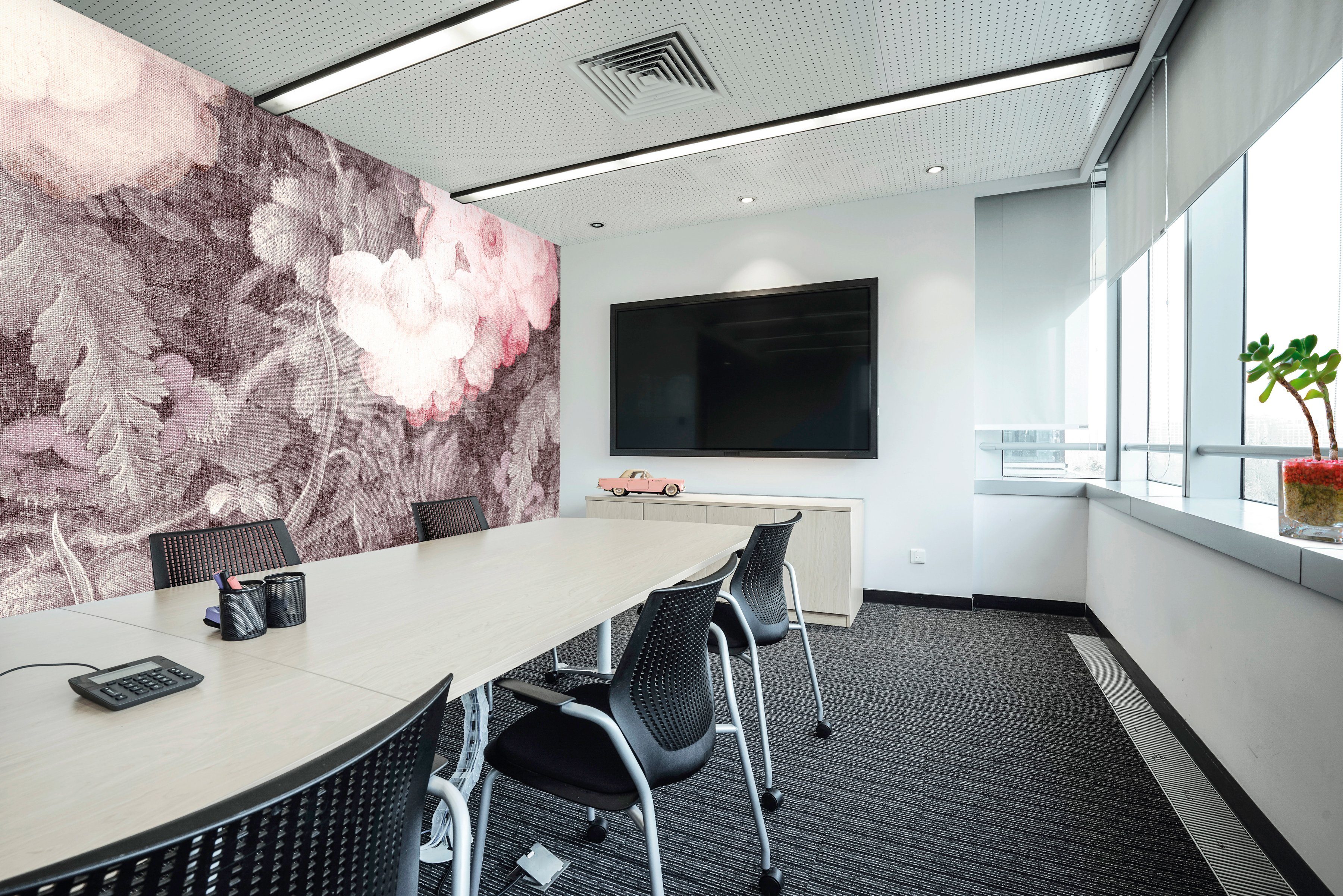 Architects Paper Fototapete Atelier 47 Art Blossom 2, glatt, floral, (4 St), Vlies, Wand, Schräge, Decke