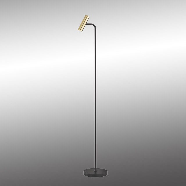 SCHÖNER WOHNEN-Kollektion Stehlampe Stina, Dimmfunktion, LED fest integriert,  Warmweiß, mit Fußdimmer stufenlos dimmbar