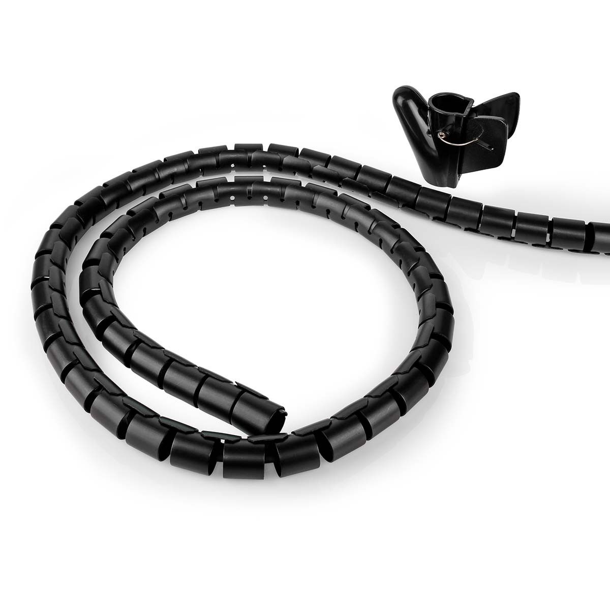 Schwarz Kabelbinder Kabelmanagement Spiralschlauch, max. 32 mm, Schwarz (Nein, Nein)