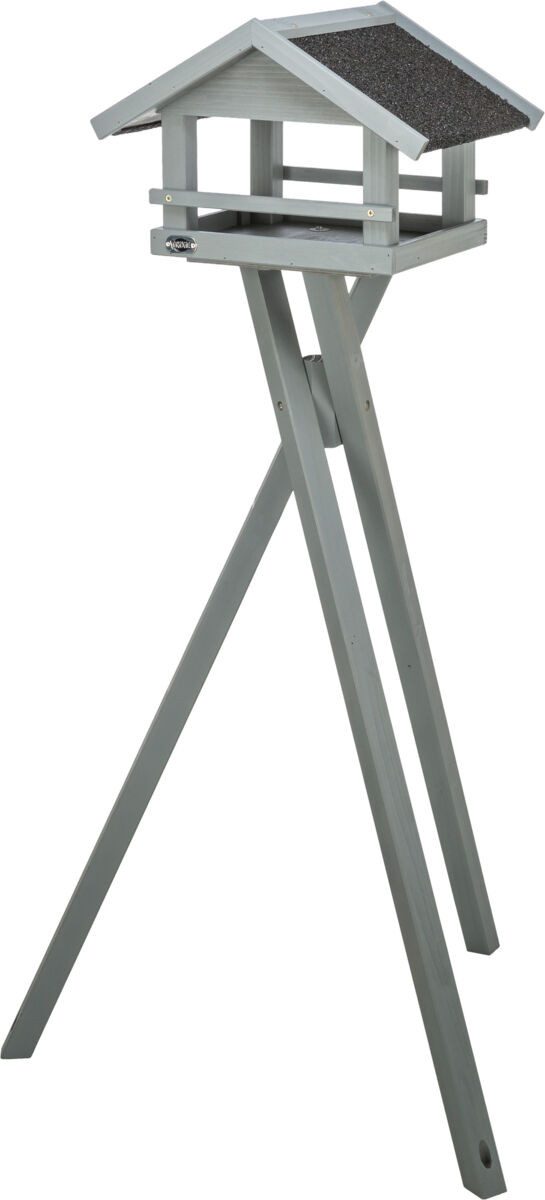 TRIXIE Vogelhaus Futterhaus - grau - 41 × 27 × 32 cm/1,27 m