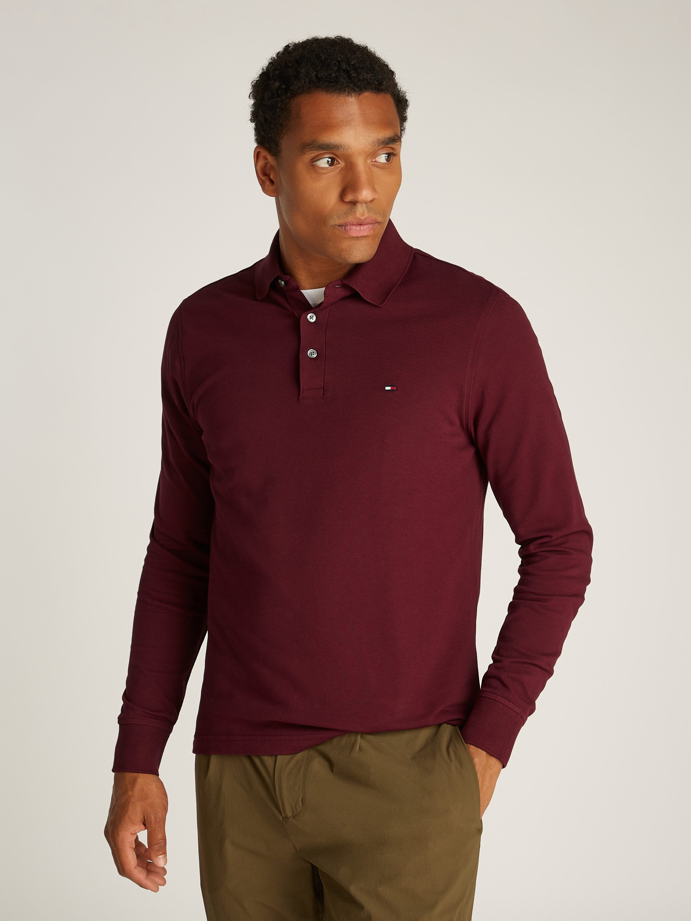 Tommy Hilfiger Langarm-Poloshirt 1985 SLIM LS POLO