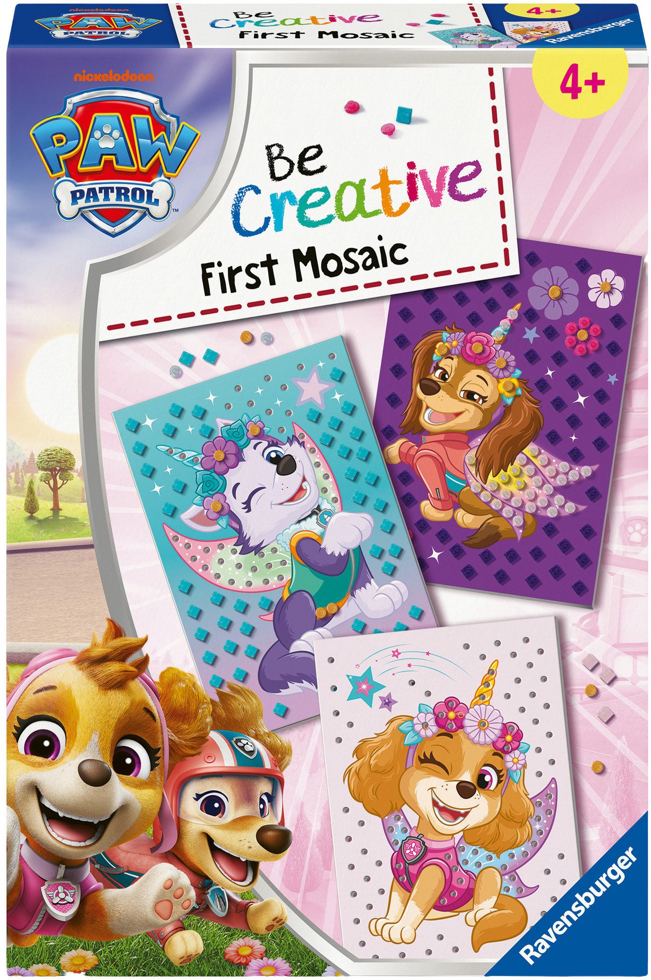 Ravensburger Kreativset BeCreative Midi, Mein erstes Mosaik Paw Patrol, Made in Europe